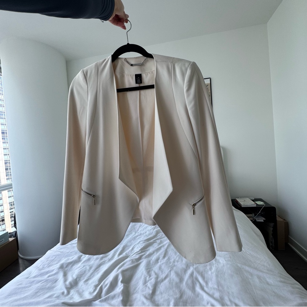 White House Black Market Cream Jacket